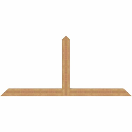Ekena Millwork Portland Timber Gable Bracket, Western Red Cedar, 96"W x 44"H x 3 1/2"D x 5 1/2"F, 11/12 Pitch GBW096X44X0406POR00SWR